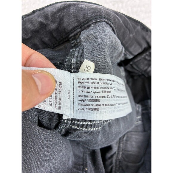 Abercrombie & Fitch Women's Black Skinny Jeans W27 Stretch Denim - Picture 8 of 10